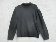 NEW J Crew Sweater Extra Large Youth Black Pullover Merino Wool Alpaca Girls YXL