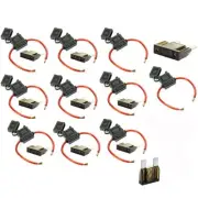 VOODOO 8 Gauge Maxi Inline Fuse Holder Fuseholder with Cover & 70 Amp (10 Pack)