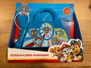 Paw Patrol Sing A-long Karaoke Boombox with Microphone & Lights NEW BOXED