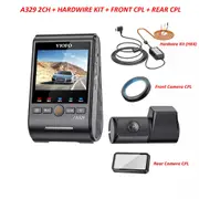 VIOFO A329 2CH First 4K 60FPS Front+ 2K Rear Wi-Fi 6 HDR with Sony STARVIS 2 + Hardwire Kit(HK4) + Rear CPL
