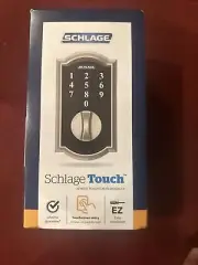 Schlage BE375 V CAM 619 Keyless Touchscreen Camelot Deadbolt Satin Nickel