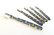 5-PACK Vintage NEW Designer Toothbrush FUN Blue Cactus