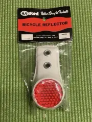 Vintage Bicycle Rear Mud guard Flap Reflector Red Nos Bike Cateye