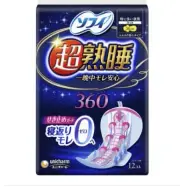 Unicharm SOFY Super Deep Sleep Sanitary Pad Night Guard with Wing 12Sheets japan
