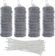 SUNHE 40 Pieces Lint Traps Washing Machine Lint Trap Snare Laundry Mesh Washer Hose Filter with 40 Pieces Cable Ties (40)