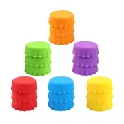 18 Pcs Silicone Beer Bottles Caps for Home Brewing Soft Drinks Soda Bottles