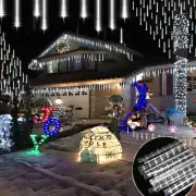 pinlo Outdoor Tree Lights, 20 inch*12 Tubes Meteor Shower Lights, Outdoor Birthd