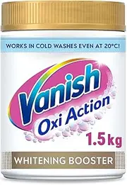 [Vanish] Fabric Stain Remover Gold Oxi Action Powder, Crystal White, 1.5 kg