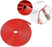 XINLIYA Car Door Edge Guards, 16Ft Universal Rubber Seal Protector U Shape Edge Trim Car Door Edge Protection for Most Car, Aluminum Boat Edge Guards (Red)