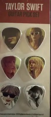 Taylor Swift Red Era Tour Guitar Pick Set Packaging Shows Signs Of Shelf Wear