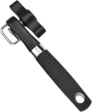 CIYODO Stainless Steel Handheld Bottle Opener with Safe Grip Effortless Can and Jar Opener for Kitchen Travel and Outdoor Use Compact Black Design