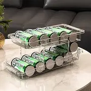 DTOTSFCZF 1 Pack Fridge Soda Can Dispenser for Refrigerator Organiser Kitchen Storage Containers