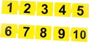 STOBAZA 1set Acrylic Table Number Markers Reusable Game Number Signs Multi Function Table Display for Weddings Parties and Events Shaped Design for Enhanced Visibility 10pcs