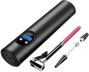 VSTM Portable Air Compressor, Mini Air Tyre Inflator Hand Held Tire Pump 2000mAh with Digital LCD LED Light Rechargeable 12V Li-ion Battery 150PSI for Car Bicycle RV Tires and Other Inflatables