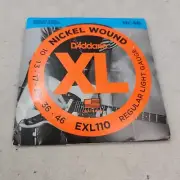 NEW D'Addario EXL110 Nickel Wound Electric Guitar Strings, Regular Light, 10-46