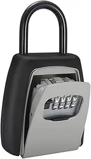 UTHCLO Combination Key Safe Lock Box Wall Mounted Key Storage with Unique Install for Homes Outdoors