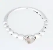 New 100% Authentic PANDORA 925 Sterling Silver Misty Rose Beaded Ring 198598C06