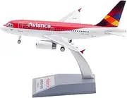 Pre-Built Model Aircraft 15CM 1/200 Large Scale Die-cast Airplane for Avianca Airlines for Airbus A318 PR-AVH Static Model Aircraft Miniature Airplane Model