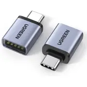UGREEN USB C to USB Adapter 10Gbps, 2 Pack Type A Female to Type C Male Adaptor Aluminum OTG Cable Compatible with iPhone 16 15 Pro Max MacBook Air iPad Galaxy S24, Thunderbolt 4/3 Devices