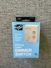 New Vintage Radio Shack Lamp Dimmer Switch 61-2682a Plug 'N Power 2 Prong BIN B8