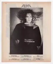 vintage 1980s magazine print ad ALMA women's fashion beautiful lady