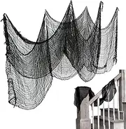 Tattered Gauze Cloth - Spooky Creepy Gauze Cloth for Halloween | Soft Outdoor Holiday Decorations | Convenient Scary Gauze Cloth, Creepy Gauze Fabric, for Halloween Parties Bar Costume Parties