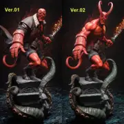 2Versions Hellboy 3D Print Garage Kit Figure Model Kit Unpainted Unassemble GK