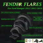 For Ford Ranger PX1 T6 2012- 2014 Front&Rear Fender Flares Wheel Arch Guard Trim