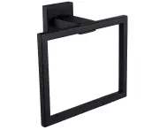 Tower Hanger|Square Stainless Steel Towel Ring 2480 - Black
