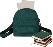 [Generic] Corduroy Backpack, Teenage Backpacks - Corduroy School Backpack, Student Bookbags, Fashionable Laptop Bag, Lightweight School Bags for Teens and Girls for Back to School