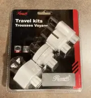 Travel Kit NoteBook Power Cord US EU UK SAA Plugs + Easy Pull Cord + Pouch NEW