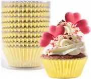 Gold Cupcake Liners, Muffin Liners for Baking, 200 Pcs Greaseproof Cupcake Liner