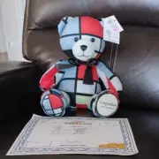 Build-A-Bear Artist Collection Mondrian Composition Teddy Bear with Gifting Bow