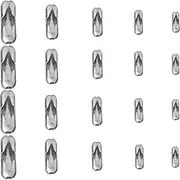 Silver Tone Stainless Steel Ball Chain Connector Clasps Fits for1.6/2/2.4/3.2/4mm Beaded Ball Chain
