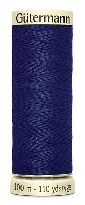 Gutermann 100P-266 Sew-All Thread 110yd-Dark Navy