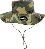 [DECKY] Standard Structured Ripstop Boonies Hats, Woodland, L_XL