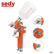 125ml Gravity Mini HVLP Spray Gun 0.8mm Air Nozzle Low Pressure Painting Sprayer