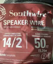 Outdoor Speaker Wire 14/2 Stranded 50 Feet Southwire Underground New