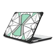 MacBook Air 13-inch (M2 - M4) Bounce Case Abstraction Spots and Stripes Mint Macbook