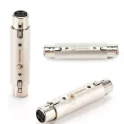 3 Pin XLR Speaker Plug Connector MIC Audio Male Female Panel Mount Adapter Lot