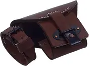 [warreplica] WW2 German Leather Cover for Rear Sight and Grain for K98 Mauser Dark Brown - Reproduction