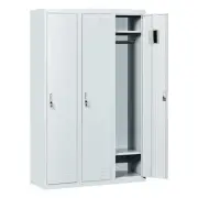 Three-Door Side by Side Office Gym Shed Storage Locker