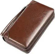 COOKX Soft Leather Clutch Men's Purse Business Men's Clutch Bag Hand Clip Bag Men's Style Clutch Bag Envelope Bag