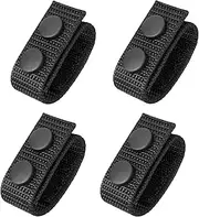 [XSCQ] BienBion 6PCS Belt Keepers for Duty Belt,Nylon Belt Keepers,2¼" Wide Double Snaps Duty Belt Keepers,Security Tactical Belt Loop for Police Equipment Accessories