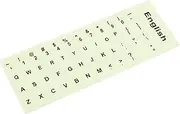 OKUMEYR 1Sheet Glow Dark Keyboard Stickers English Replacement Stickers for Laptop Desktop Keyboards Easy to Use Computer Accessory for Typing Enthusiasts
