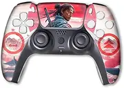 Ghost of Tshushima Custom PS-5 Controller Wireless compatible with Play-Station 5 Console by BCB Controllers | Proudly Customized in USA with Permanent HYDRO-DIP Printing (NOT JUST A SKIN)