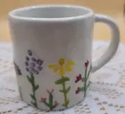 LANG Wildflower Springtime Expresso ▪︎Set Of 4 Demitasse Mugs▪︎Original Box NEW