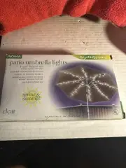 NOMA Patio Umbrella Lights Expressions 8 Spoke Design New DWK