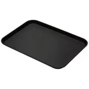 Cambro 1826CT110 Camtread Black 18 x 26" Rectangular Tray"