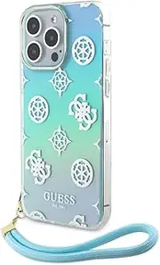 Guess Glitter Peony Edition for iPhone 15 Pro Max, Turquoise
